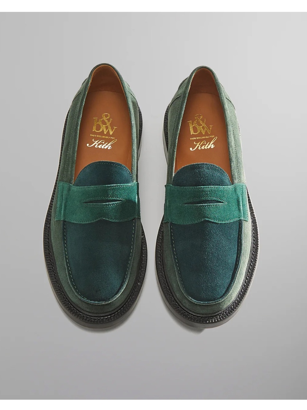 Kith for Blackstock & Weber The Ellis Penny Loafer Green Size 9